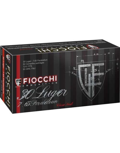 Fiocchi Ammo .30 Luger 93gr. - Fmj 50-pack <