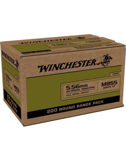 Win Ammo Usa 5.56x45 Case Lot - 62gr. Green Tip 800rd Case