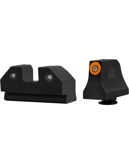 Xs R3d Glock 43x-48 3-dot - Green Tritium Set Orange Ring
