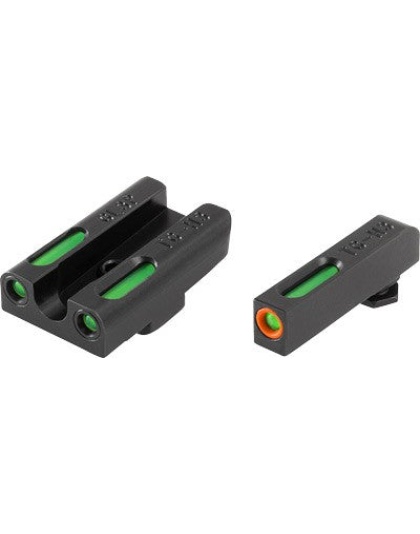 Truglo Sight Set Glock 42-43 - Tfx Pro Green-orange Outline
