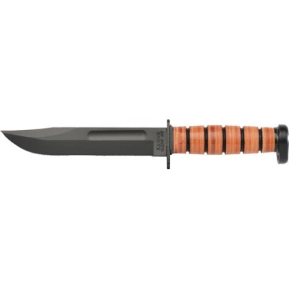 Ka-bar Dog's Head Utility 7" - Blade W- Leather Sheath