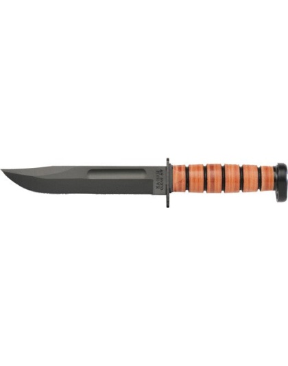 Ka-bar Dog's Head Utility 7" - Blade W- Leather Sheath