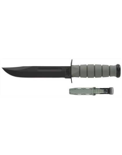 Ka-bar Fighting-utility Knife - 7" W-plastic Sheath F-green