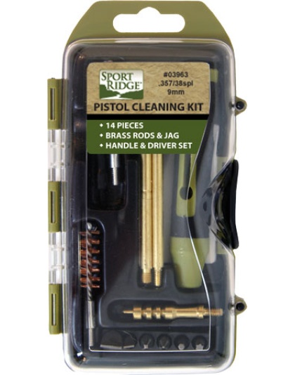 Sport Ridge Cleaning Kit - Pistol 38-357-9mm 14pc