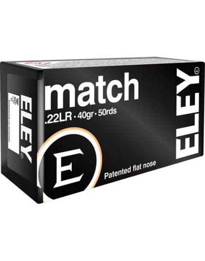 Eley Ammo Match .22lr - 40gr. Eps 50-pack