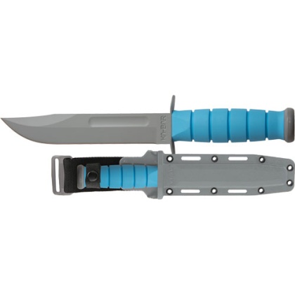 Ka-bar Ussf Space-bar Knife - 7" Fine Edge W-sheath Blk-blue