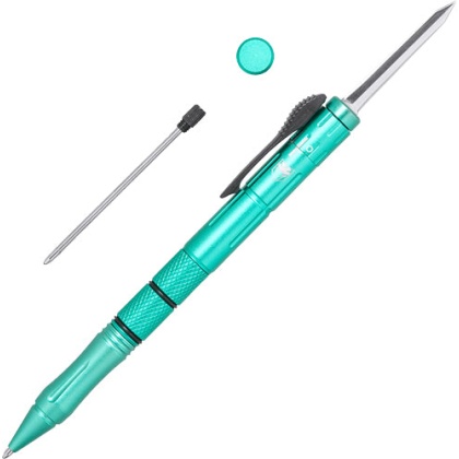Cobratec Otf Pen Knife Tiffany - Blue 1.75" Blade W-black Ink