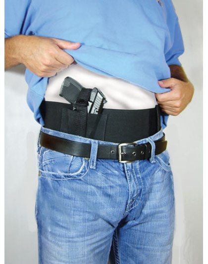 Psp Concealed Carry Belly-band - Waist 36 To 44" Rh-lh Black