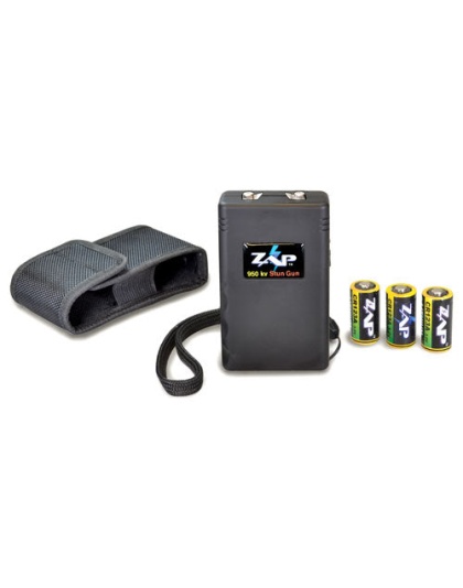 Psp Zap Stun Gun Black 950000 - Red Led On-off Indicator