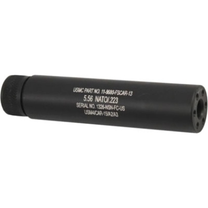 Guntec Ar15 Fake Suppressor - 5.5" 1-2x28 Threads Black