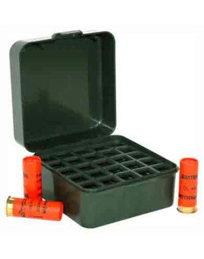 Mtm Ammo Box Shotshell To 3" - 1216& 20ga. 25-rounds F Grn