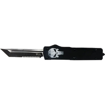 Templar Knife Large Zinc Otf - Fallen 3.5" D2 Blk Tanto Srrtd