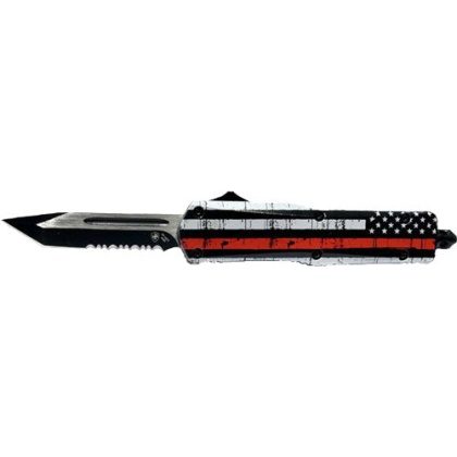 Templar Knife Small Otf Back - The Red 3.5" Blk Tanto Srrted