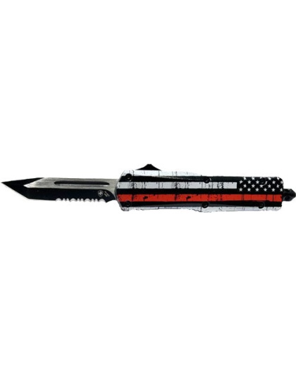 Templar Knife Small Otf Back - The Red 3.5" Blk Tanto Srrted