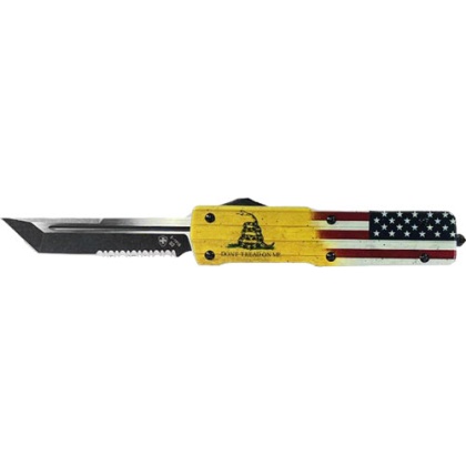 Templar Knife Large Otf Dtom - 3.5" D2 Black Tanto Serrated