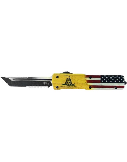 Templar Knife Large Otf Dtom - 3.5" D2 Black Tanto Serrated