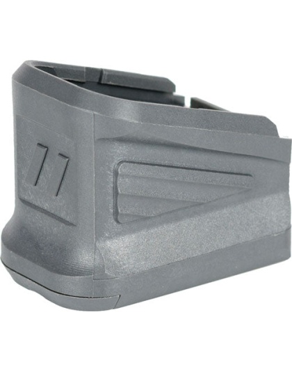 Zev Bpad-g17-5-gry +5 Basepad - Glock 9mm & .40 Magazine Gray