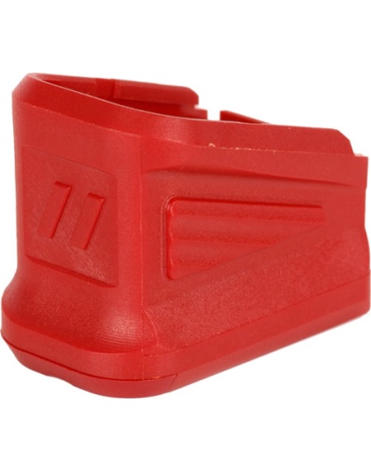 Zev Bpad-g17-5-r +5 Basepad - Glock 9mm & .40 Magazine Red