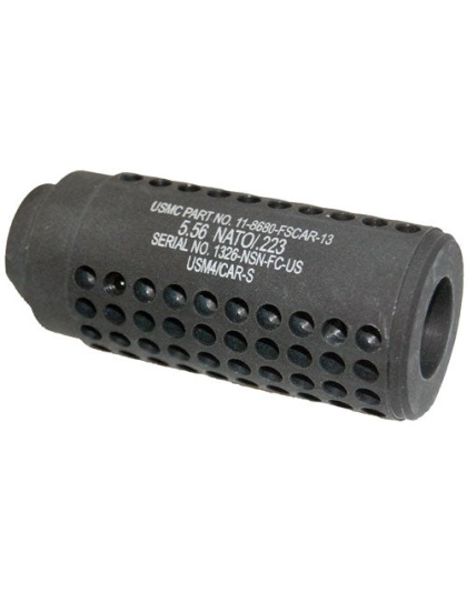 Guntec Ar15 Fake Suppressor - Socom Mini 1-2x28 Tpi Black