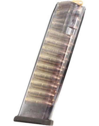 Ets Magazine Glock 9mm 22rd - Translucent Fits 17-19-26-34