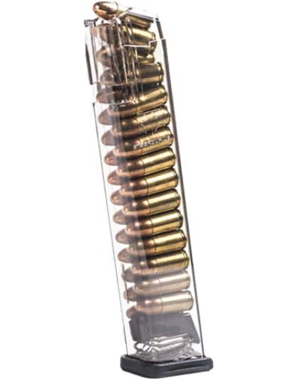 Ets Magazine Glock 17 9mm 27rd - Translucent Fits 17-19-26-34
