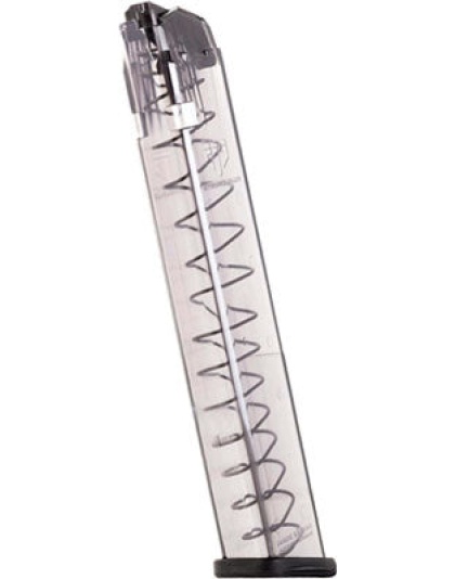 Ets Magazine Glock 18 9mm 31rd - Translucent Fits 17-19-26-34