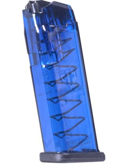 Ets Magazine Glock 19 9mm 15rd - Trans Blue Fits 19-26