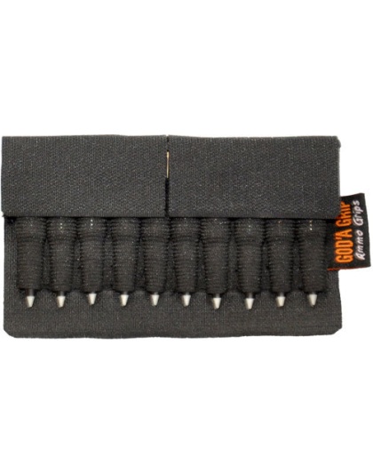 God'a Grip Ammo Grip Standard - 10 Shell Holder Black W- 3m