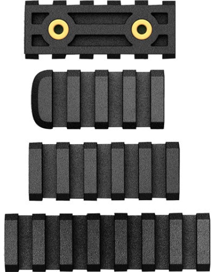 Ab Arms Rail Combo Pack Ltf - 7-5-4 Slot Rails Black