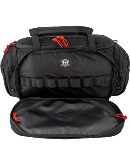 Grey Ghost Gear Range Bag - Black W-red Zipper Pulls