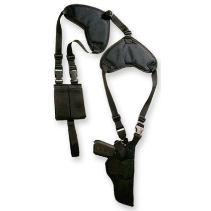 Bulldog Deluxe Vert-shoulder - Holster Rh-lh 3.5-5" Bbl Black