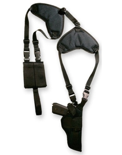 Bulldog Deluxe Vert-shoulder - Holster Rh-lh 3.5-5" Bbl Black