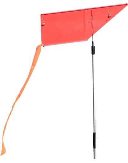 Mtm Wind Reader Shooting Range - Flag Orange W-flag And Stake