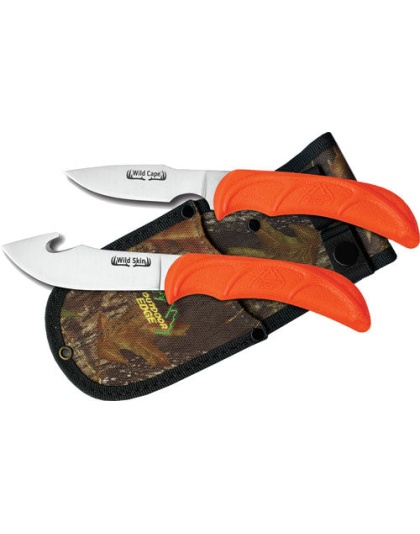 Outdoor Edge Wild Pair Skinner - -caper With Mossy Oak Sheath