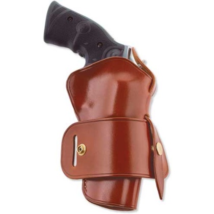 Galco Wheelgunner Belt Holster - Amb Leather Ruger 5 1-2" Tan
