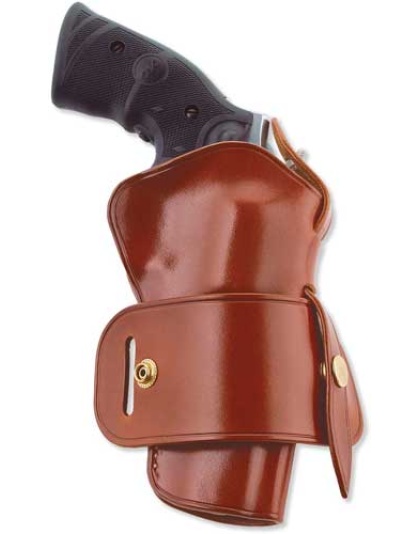 Galco Wheelgunner Belt Holster - Amb Leather Ruger 5 1-2" Tan