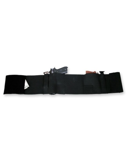 Bulldog Belly Wrap Holster Blk - Medium  Holds 2 Guns & 2 Mags