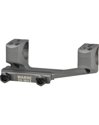 Warne X-skel Mount 30mm 20moa - Picatinny Tactical Gray