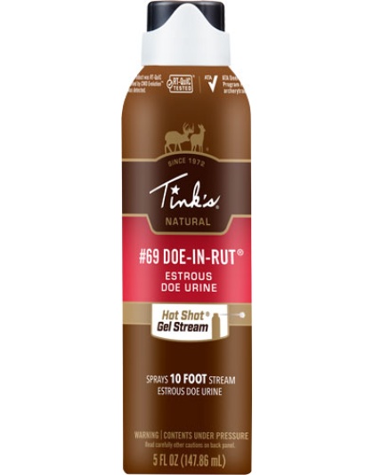 Tinks Deer Lure #69 Doe-in-rut - Hot Shot Gel 5oz. Aerosol