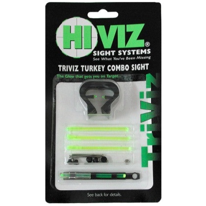 Hiviz Shotgun Deer-turkey Set - Triviz 1-4"-3-8" Vent Ribs