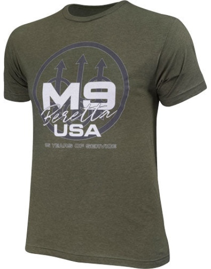 Beretta T-shirt M9 Trident - Large Military Green