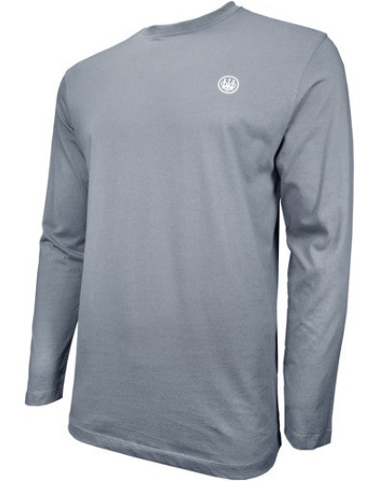 Beretta T-shirt Long Sleeve - Usa Logo Large Dove Gray