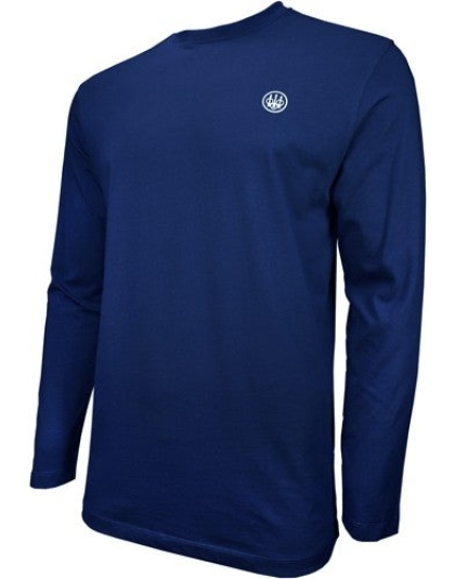 Beretta T-shirt Long Sleeve - Usa Logo Medium Navy Blue