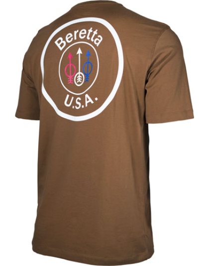 Beretta T-shirt Usa Logo - 2x-large Tobacco Brown