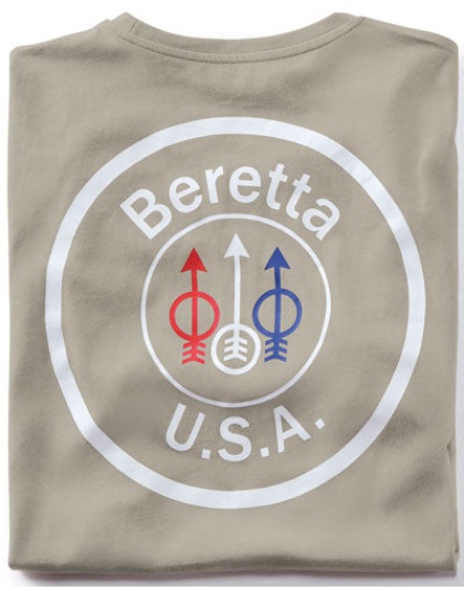 Beretta T-shirt Usa Logo - Large Dove Grey