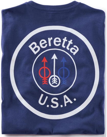 Beretta T-shirt Usa Logo - Medium Navy Blue