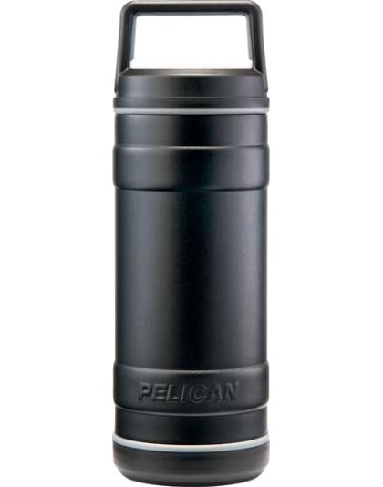 Pelican Traveler 18 Oz Bottle - Screw Top Leak Proof Ss Blk