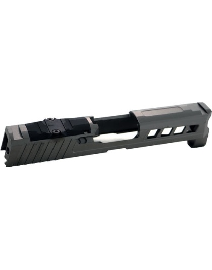 True Precision Sig P320c Slide - W-rmr Cut & Plate Grey Dlc