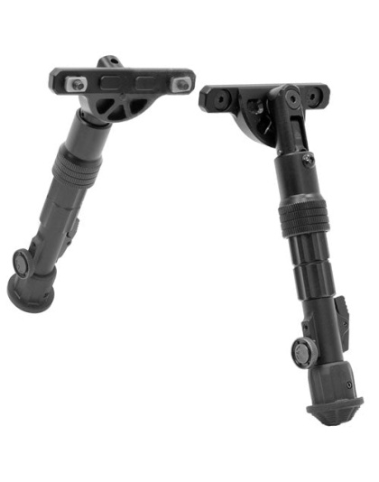 Utg Bipod Recon Flex M-lok - Matte Blk Center H 5.7"-8"