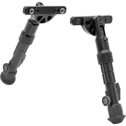 Utg Bipod Recon Flex Keymod - Matte Blk Center H 5.7"-8"